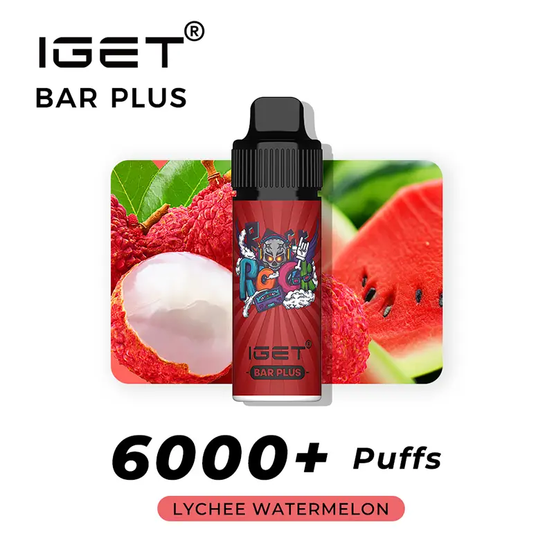 lychee watermelon iget bar plus vape kit.webp