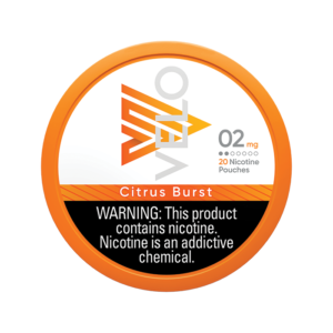 velo pouches 2mg citrusburst front withwarning.webp